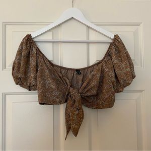 Windsor Front Tie Crop Top